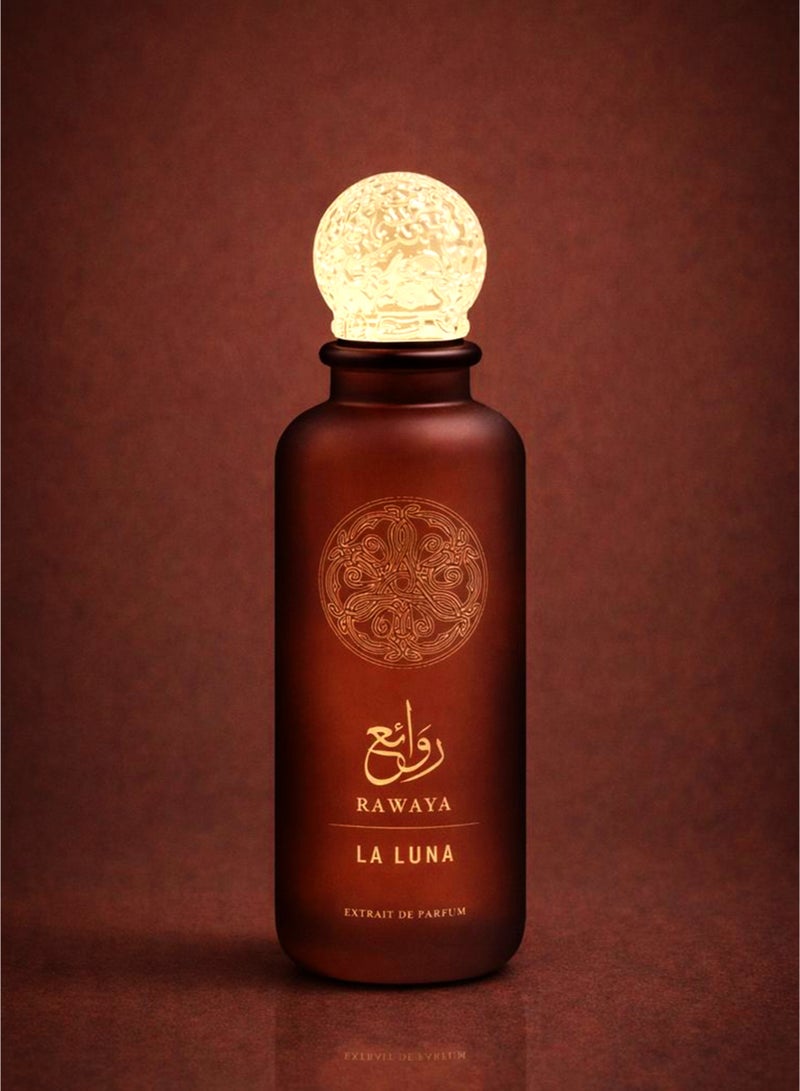 OUDI Sweet Amber Perfume Oudi Rawaya La Luna Eau De Parfum 100ml | Luxury Unisex Perfume with Amber, Woody, Caramel & Warm Spicy Notes | Long Lasting Perfume for Men & Women - Image 4